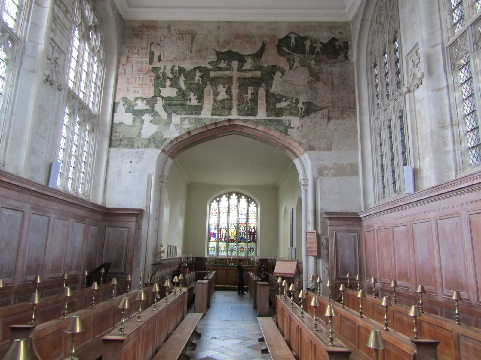 The Guild Chapel and King Edward VI Grammar School on Church Street, Stratford-upon-Avon