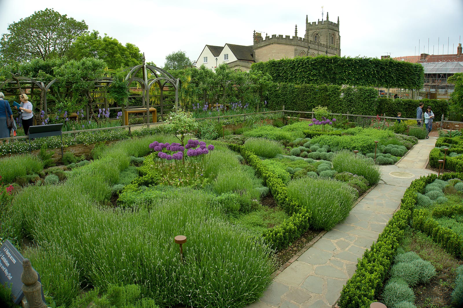 The contemporary gardens on the site of Shakespeare's New Place, Stratford-upon-Avon