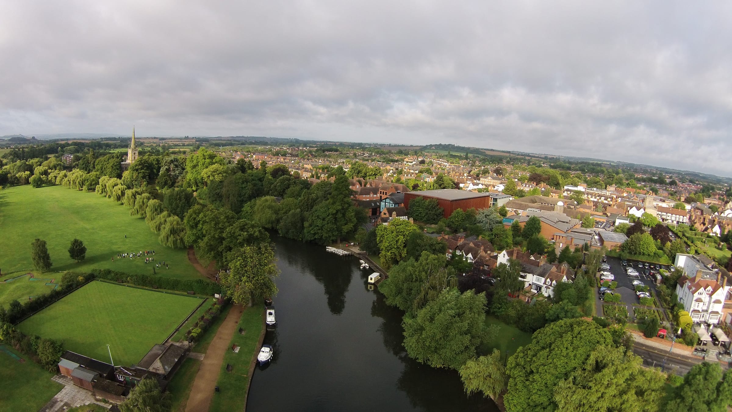 The River Avon and the Royal Shakespeare Theatre in Stratford-upon-Avon