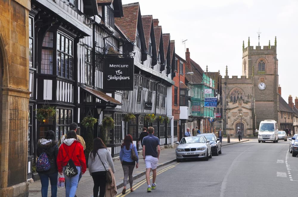 Chapel Street in the centre of Stratford-upon-Avon