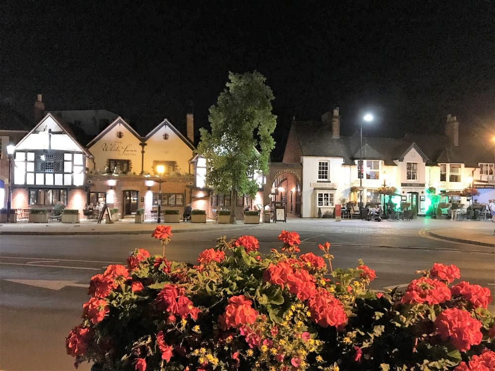 The White Swan Hotel, a 15th-century coaching inn in Stratford-upon-Avon
