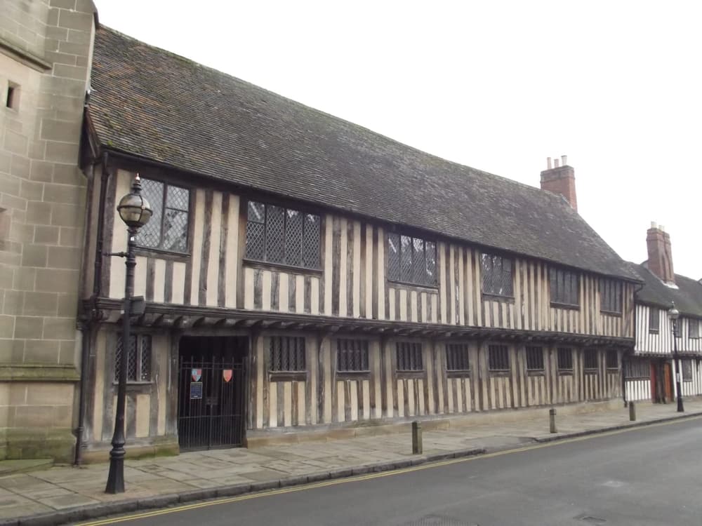 The Guildhall and King Edward VI Grammar School on Church Street, Stratford-upon-Avon